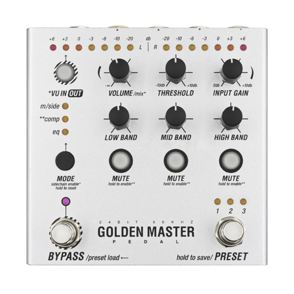 Endorphin.es Golden Master Pedal - Multi-Band Compressor Pedal