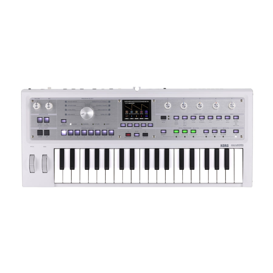 Korg microKORG 2 Limited Edition - Metallic White – Nightlife