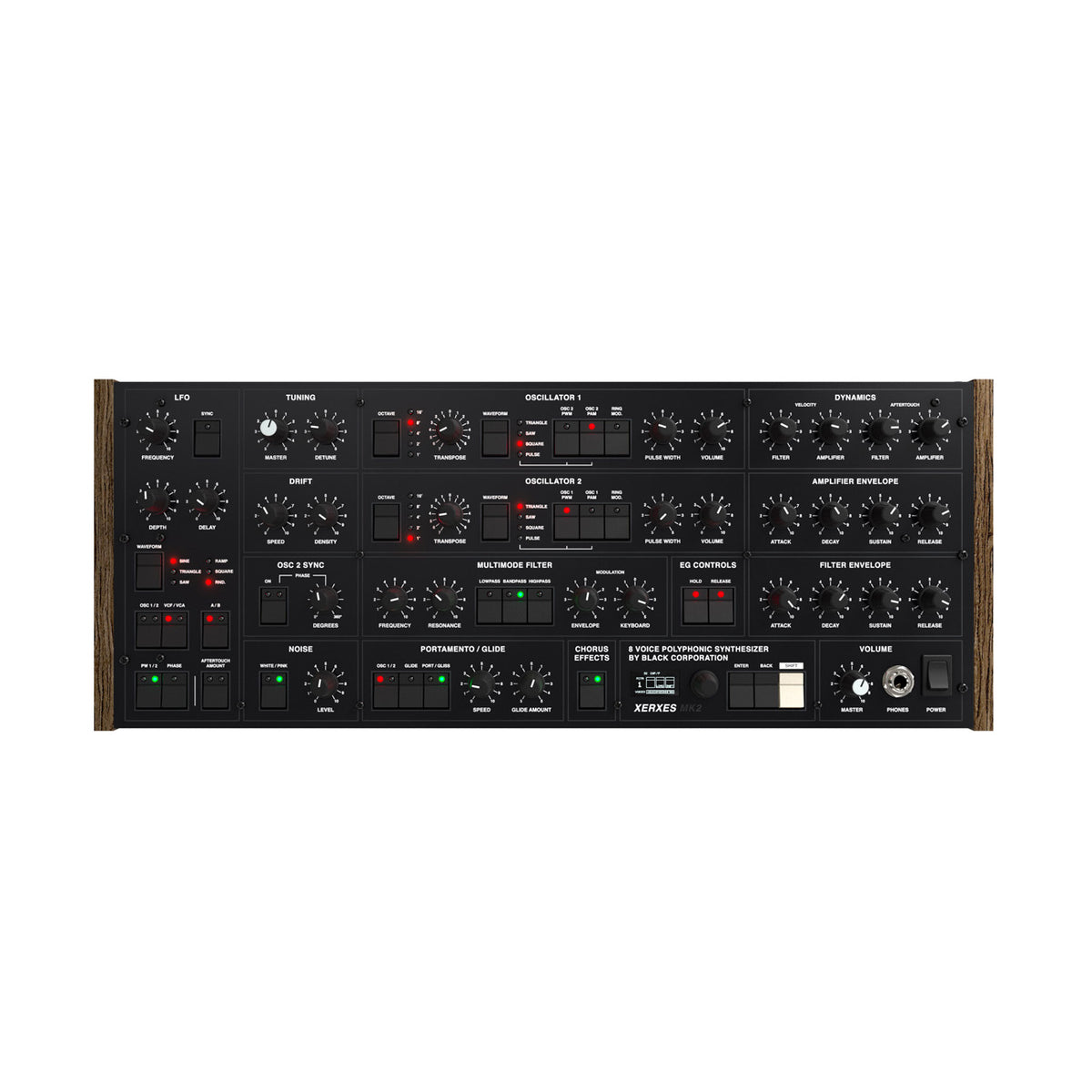Black Corporation Xerxes Mk2 Analog Polysynth – Nightlife Electronics
