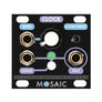 Mosaic Clock 1U black