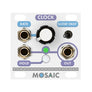 Mosaic Clock 1U white