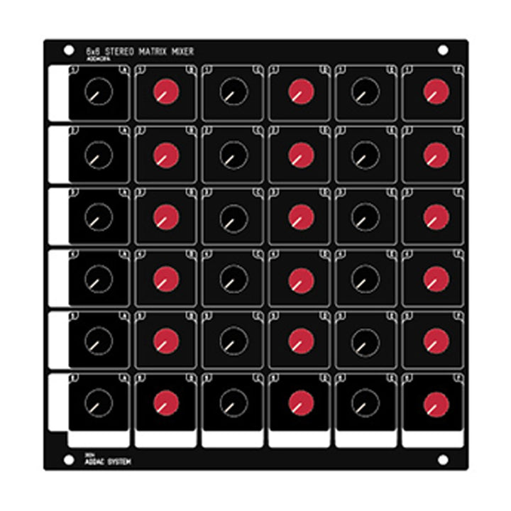 ADDAC System ADDAC814C 6x6 Stereo Matrix Mixer [controls expansion]