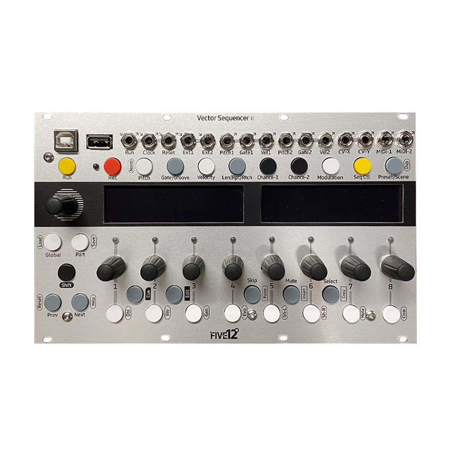 Five12 Vector MkII Sequencer - Silver – Nightlife Electronics