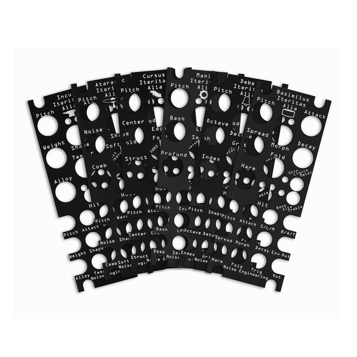 Noise Engineering Alia Panel Overlays - Black [7pk]