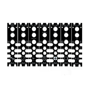 Noise Engineering Legio Panel Overlays - Black [7pk]