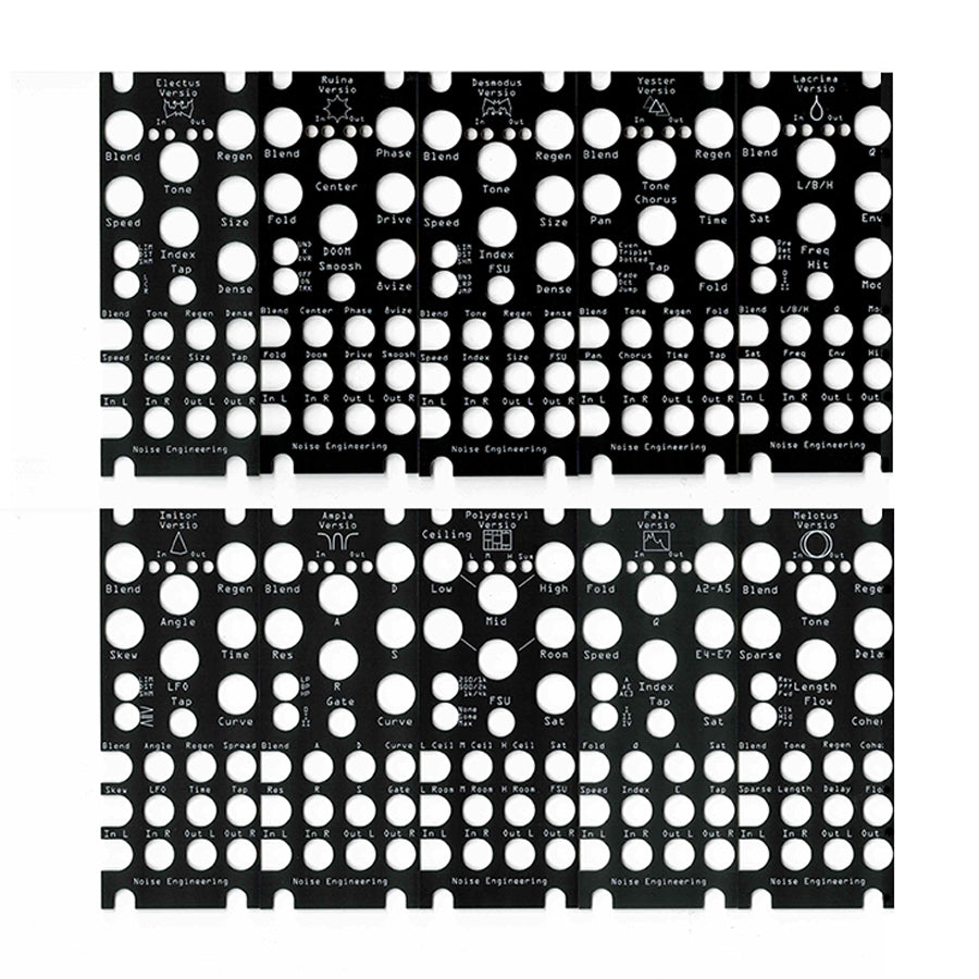 Noise Engineering Versio Panel Overlays - Black [10pk]