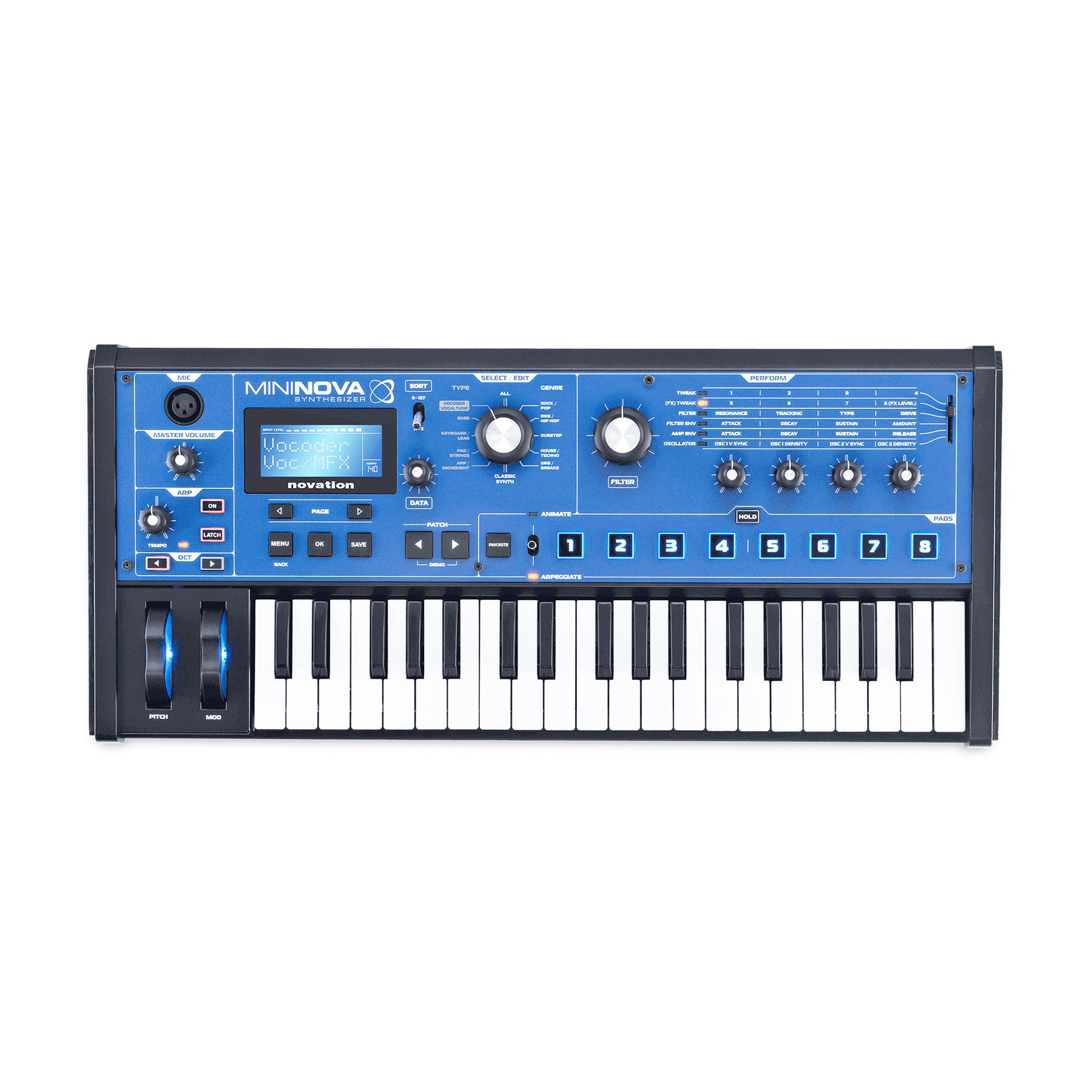 Novation MININOVA シンセサイザー Novation MiniNova – Nightlife Electronics