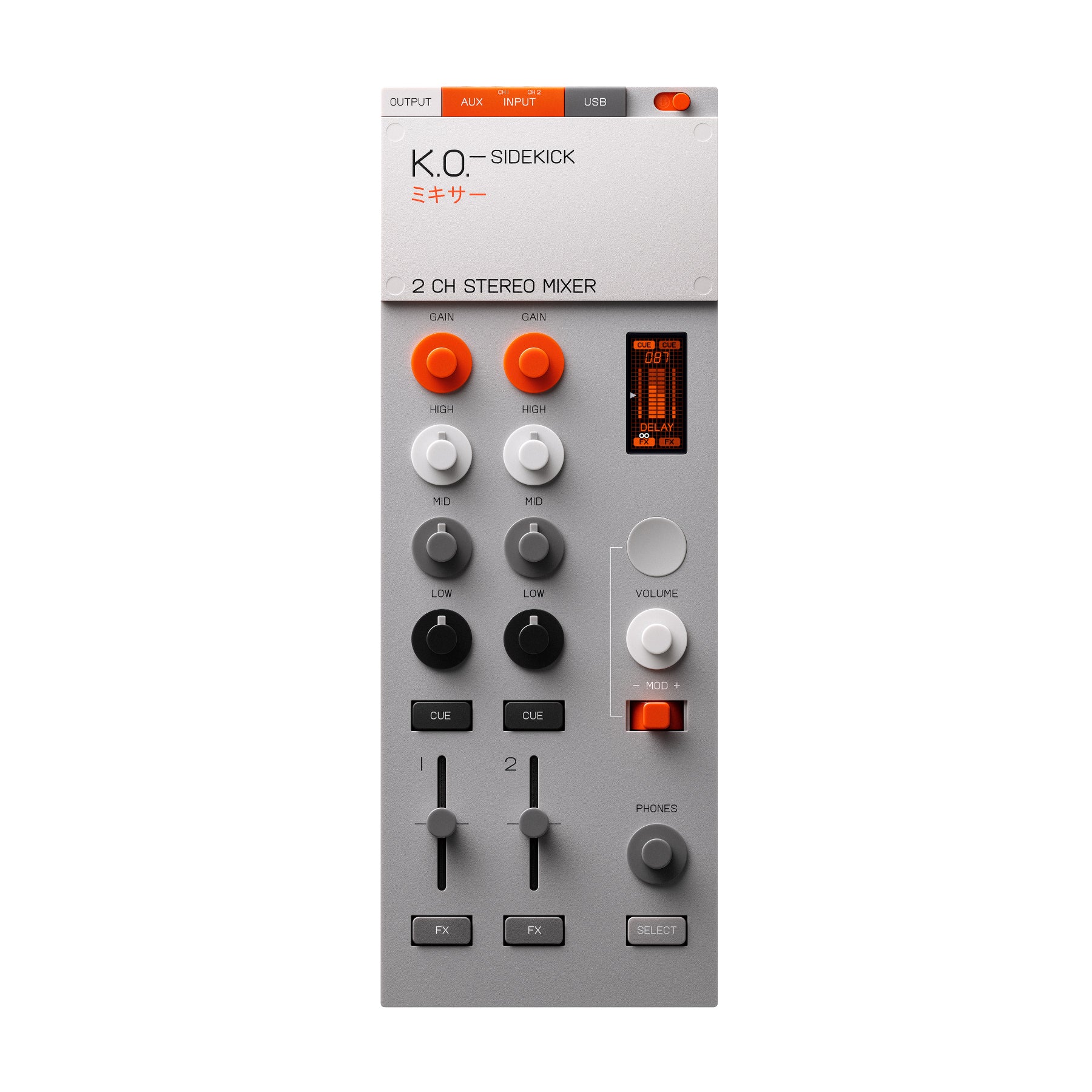 DJ機材 Teenage Engineering K.O. SIDEKICK EP-136 Teenage Engineering EP-136 K.O. Sidekick 2 Chanel Stereo Mixer