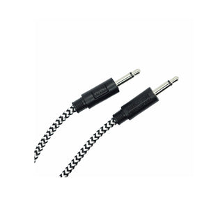 WWI 3.5mm Braided Patch Cable 5/pk (Black/White)