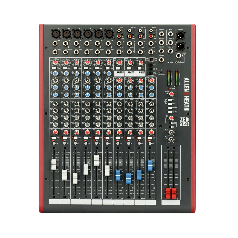 【格安saleスタート】 Heath & Allen ZED-14 Interface USB with Mixer 14-Channel 配信機器・PA機器・レコーディング機器