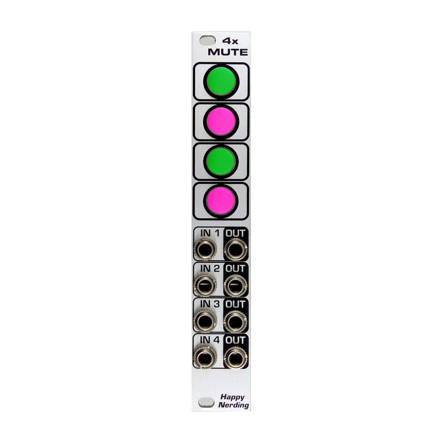 【Happy Nerding】4xMute Happy Nerding 4xMUTE - Silver – Nightlife Electronics