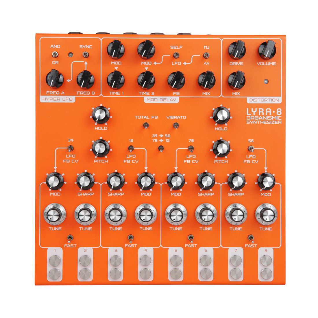 鍵盤楽器 Soma Laboratory Lyra-8 SOMA Laboratory Lyra-8 - Orange – Nightlife Electronics