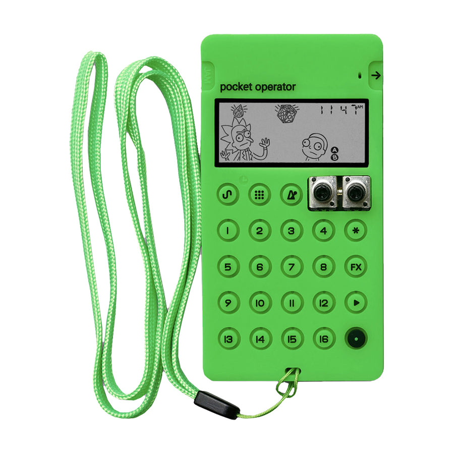 Teenage Engineering CA-X Ricky & Morty Green Pocket Operator case