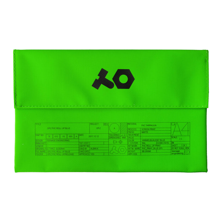 Teenage Engineering OP-Z PVC Roll Up Rick & Morty Green Bag