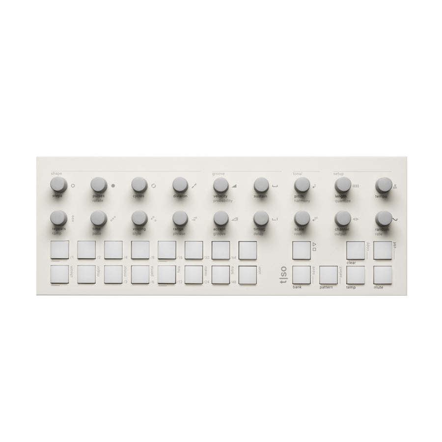 Torso Electronics T-1 16 track algorithmic MIDI sequencer - White 