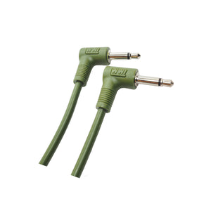 WWI Right Angle 3.5mm Patch Cable - Green