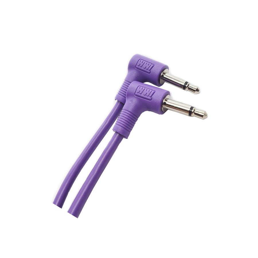 WWI Right Angle 3.5mm Patch Cable - Puple