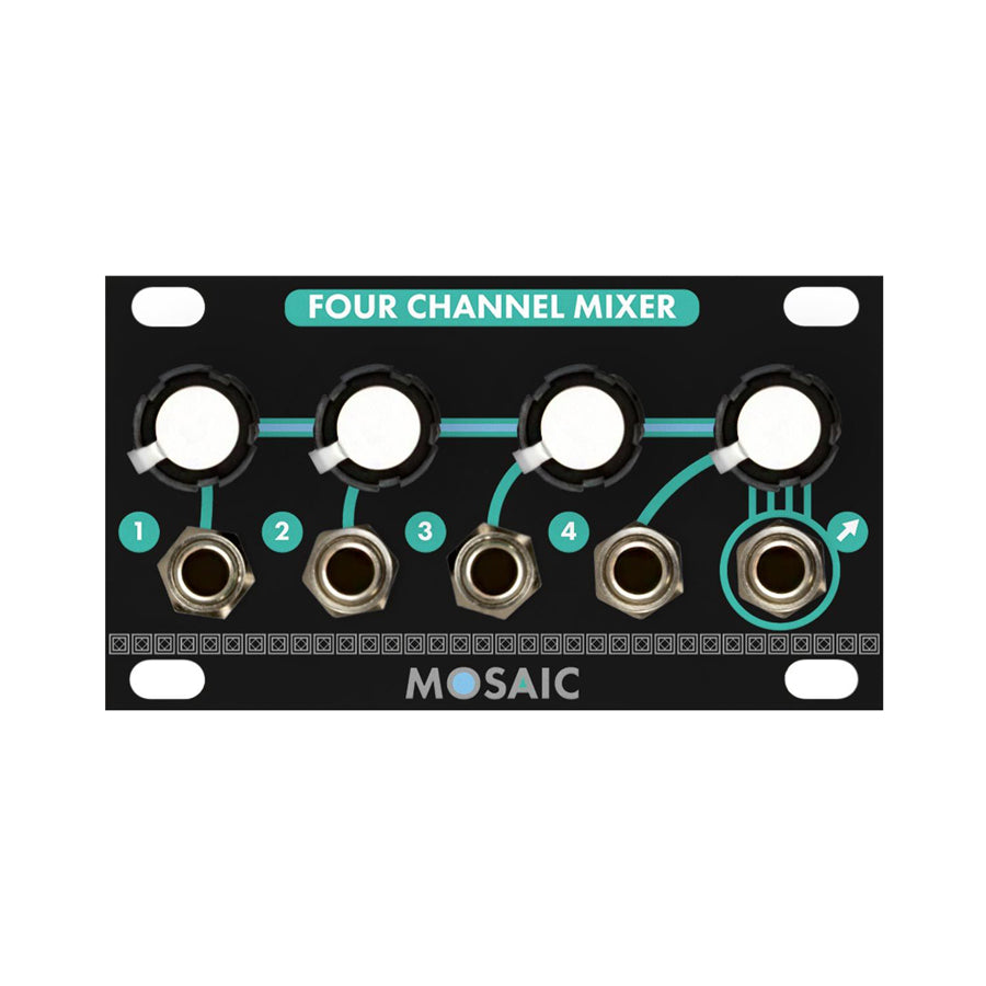Mosaic Four Channel Mixer 1U black
