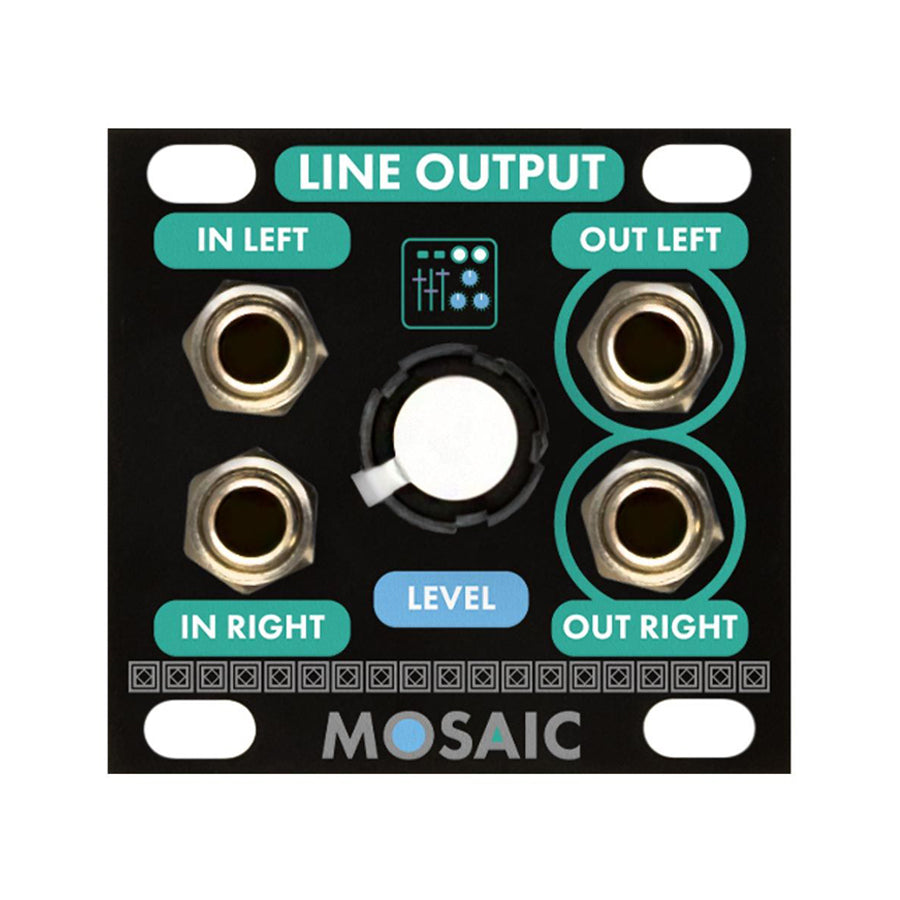 Mosaic Line Output 1U black