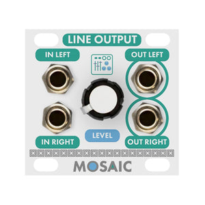 Mosaic Line Output 1U white